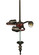 Iris Three Light Hardware in Mahogany Bronze (57|65963)