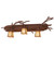 Pine Branch Three Light Wall Sconce in Rust (57|52385)