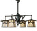 Stillwater Four Light Chandelier in Craftsman Brown (57|52069)