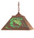 Northwoods Wolf On The Loose Two Light Pendant in Antique Copper (57|48727)