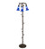 Blue Three Light Floor Lamp in Mahogany Bronze (57|31333)
