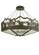 Running Horses Six Light Inverted Pendant in Timeless Bronze (57|28985)