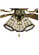 Arrowhead Mission Fan Light Shade in Ca Beige Amber (57|27461)
