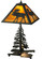 Lone Moose Two Light Table Lamp in Craftsman Brown (57|27293)