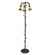 Stained Glass Pond Lily Three Light Floor Lamp in Mahogany Bronze (57|255136)