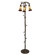 Stained Glass Pond Lily Three Light Floor Lamp in Mahogany Bronze (57|255133)