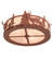 Deer At Dusk LED Fan Light Fixture in Rust (57|254762)