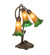 Amber/Green Three Light Table Lamp in Mahogany Bronze (57|254243)