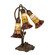 Stained Glass Pond Lily Three Light Table Lamp in Mahogany Bronze (57|251684)