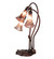 Purple Iridescent Three Light Accent Lamp in Mahogany Bronze (57|250826)