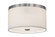 Cilindro Two Light Flushmount in Nickel (57|250329)