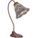 Tiffany Peacock Feather One Light Desk Lamp in Mahogany Bronze (57|247790)