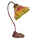 Tiffany Poinsettia One Light Desk Lamp in Mahogany Bronze (57|247784)