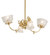 Revival Four Light Chandelier in Polished Brass (57|242592)