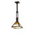 T'' Mission'' One Light Pendant in Oil Rubbed Bronze (57|242428)