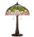 Tiffany Cabbage Rose Three Light Table Lamp in Mahogany Bronze (57|242043)