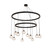 Bola LED Chandelier in Black Metal (57|241019)