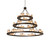 Loxley LED Chandelier in Mahogany Bronze (57|238892)