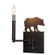 Lone Bear One Light Swing Arm Wall Sconce in Mahogany Bronze (57|231171)