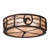 Horseshoe Four Light Flushmount in Mahogany Bronze (57|221494)