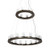 Loxley LED Chandelier in Black Metal (57|219925)