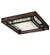 Quadrato LED Semi-Flushmount in Bronze (57|217643)