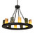 Loxley 12 Light Chandelier in Wrought Iron (57|216598)