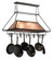 Mission Two Light Pot Rack in Wrought Iron (57|215593)