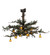Pine Branch Ten Light Chandelier in Wrought Iron (57|214347)