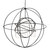 Atom Enerjisi Hanging Sculpture in Black Metal,Crystal (57|213417)