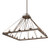 Retreat 12 Light Chandelier in Black Metal (57|205649)