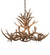 Antlers Eight Light Chandelier in Antique Copper (57|200456)