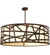 Cilindro Eight Light Pendant in Wrought Iron (57|198819)