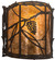 Whispering Pines One Light Wall Sconce in Wrought Iron (57|197900)