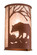 Bear At Dawn Two Light Wall Sconce in Antique Copper (57|197064)