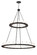 Loxley 36 Light Chandelier in Black Metal (57|196183)