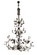 Oak Leaf 25 Light Chandelier in Black Metal (57|189564)