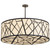 Cilindro Eight Light Pendant in Wrought Iron (57|189151)