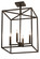 Kitzi Box Four Light Pendant in Wrought Iron (57|188630)