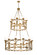 Porta 20 Light Chandelier in Gold Metallic (57|186084)