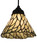 Jadestone One Light Pendant in Black Metal (57|185595)