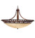 Hampton Eight Light Pendant in Rust (57|185299)