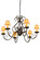 Jenna Six Light Chandelier in French Bronzed (57|182593)