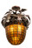 Oak Leaf & Acorn Three Light Flushmount in Mahogany Bronze (57|181660)