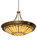 Fleur-De-Lite Ten Light Inverted Pendant in Transparent Brass (57|180289)