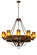 Parnella Ten Light Chandelier in Rust,Custom (57|175018)