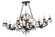 Kean 20 Light Chandelier in Black Metal (57|174336)