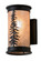 Tall Pines Two Light Wall Sconce in Black Metal (57|173132)