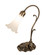 White One Light Mini Lamp in Antique Brass (57|17051)