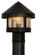 Fulton One Light Post Mount in Black Metal (57|169837)